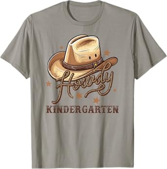 Kindergarten Teacher Rodeo Cowboy Western Howdy Kindergarten T-Shirt