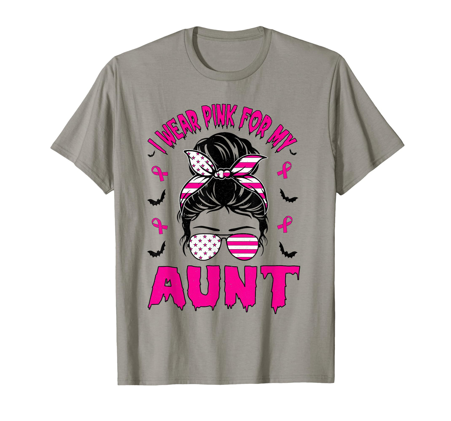 I Wear Pink for My Aunt Breast Cancer Awareness T-Shirt
