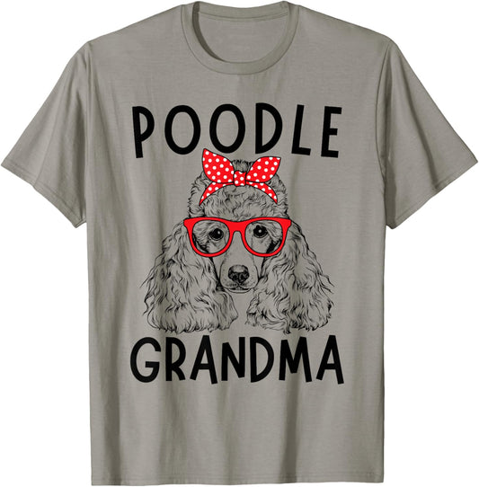 Poodle Grandma Poodle Dog Nana Mother's Day T-Shirt