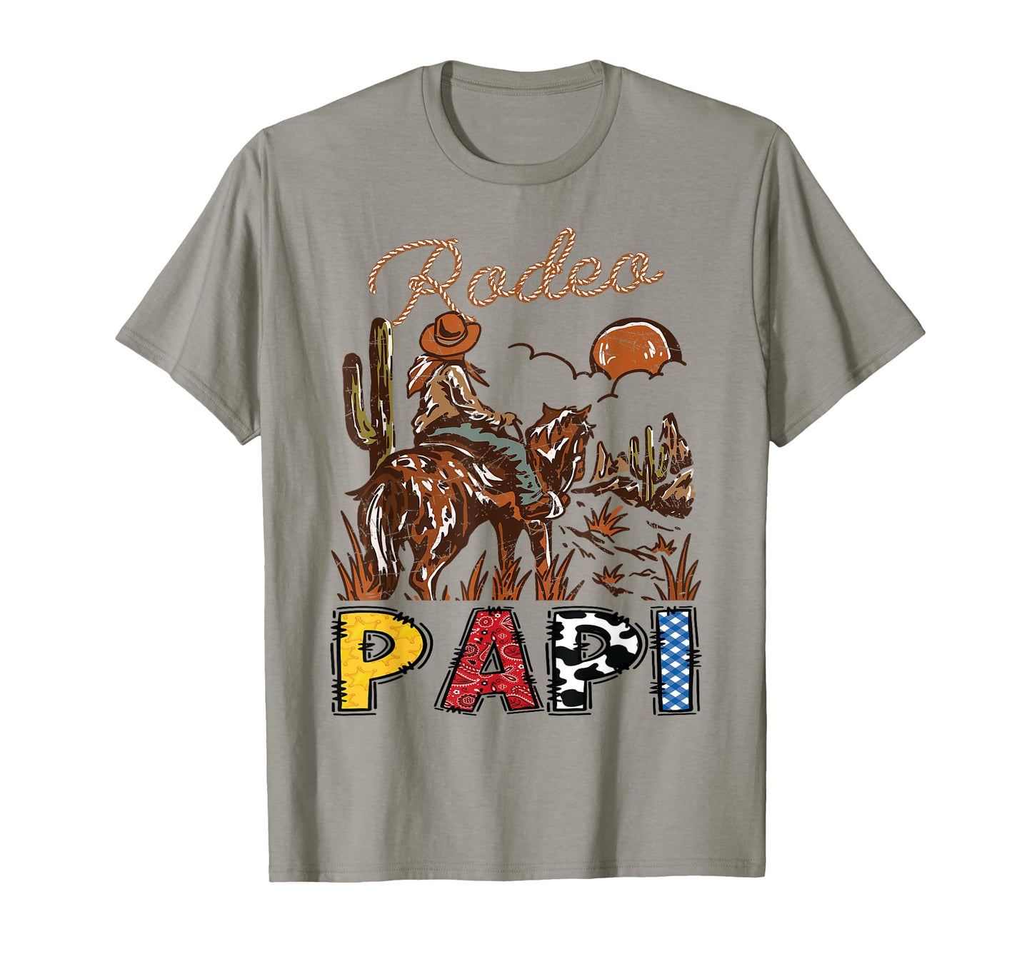 Rodeo Papi Cowboy Western Birthday Boy Matching T-Shirt