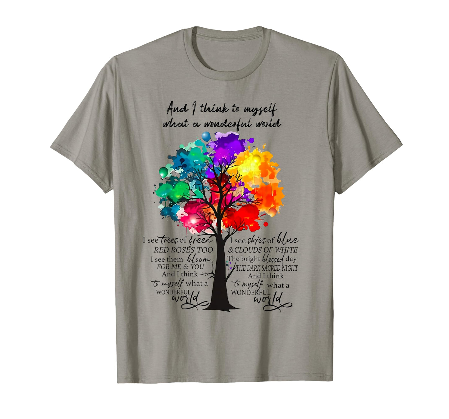 what a wonderful world positive thinking tree T-Shirt