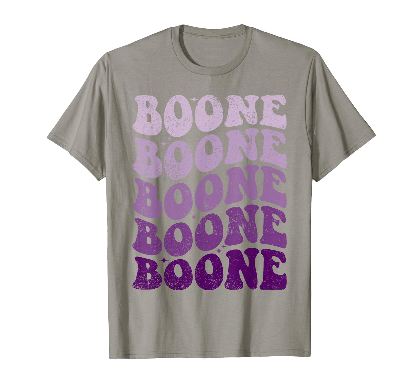 Boone Personalized Name Retro Groovy 80's Woman Kids Women T-Shirt