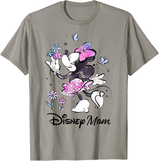 Disney Mom Minnie & Flowers Family Trip Mother’s Day Gift T-Shirt