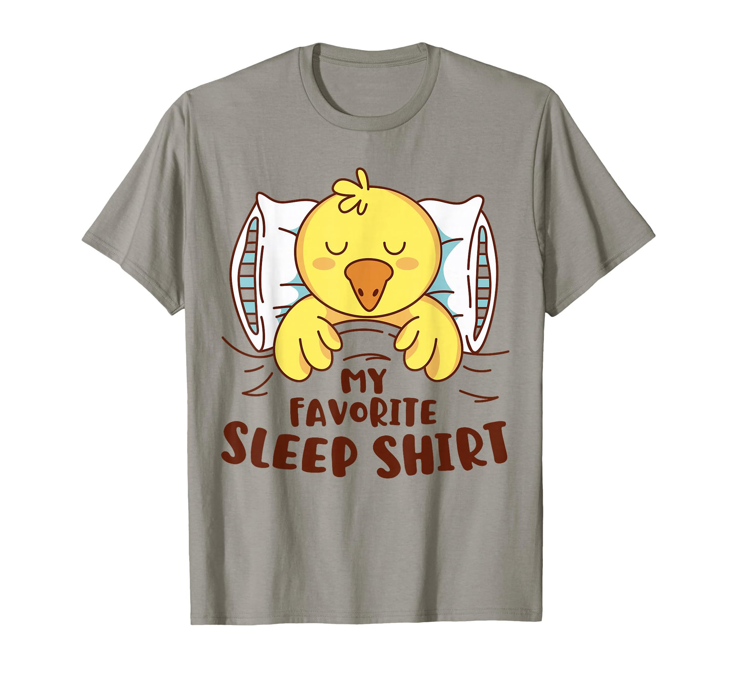 Favorite Sleep Shirt Cute Duck Sleeping Boys Girls Kids Fun T-Shirt