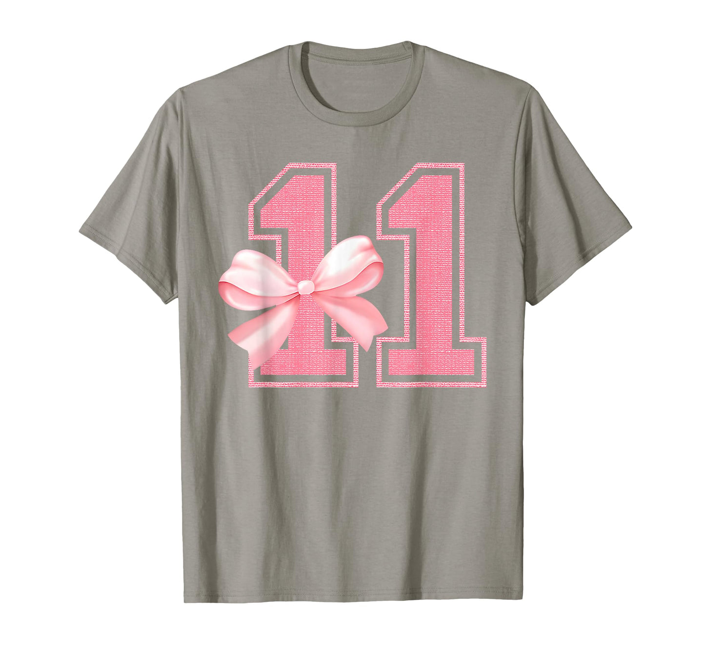 Birthday Girl Pink Coquette Bow 11 Year Old Aesthetic T-Shirt
