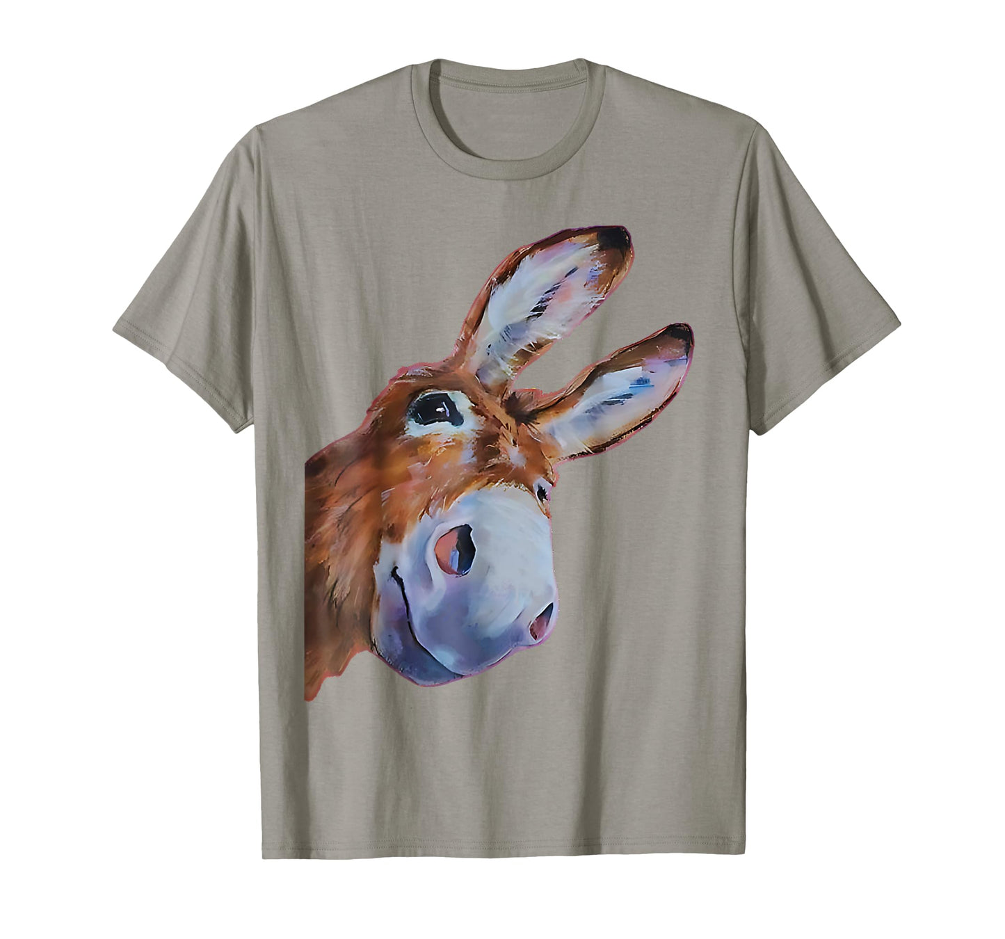 Funny Donkey Art Donkey Head Smile Eagerly Donkey Lover Men T-Shirt