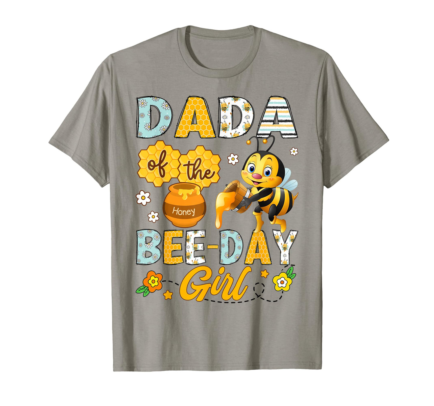 Dada Of The Bee-Day Girl Funny Bee Birthday Party T-Shirt