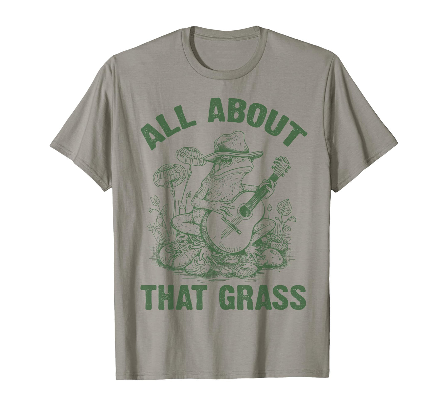 Retro Western Cowboy Frog Playing Guitar Music Frog Lover T-Shirt