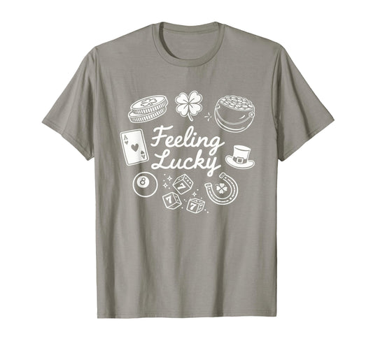 Feeling Lucky St Patrick's Day Fun T-Shirt - T-Shirt | Sand