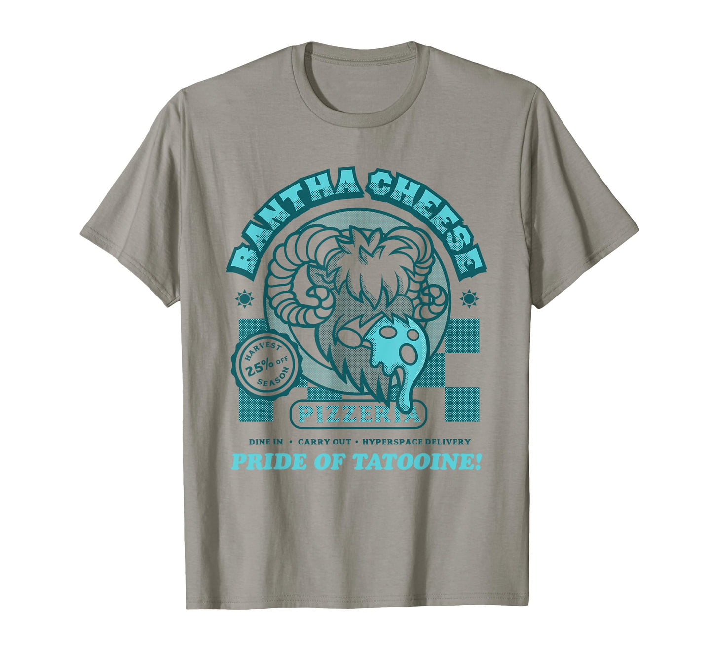Star Wars Bantha Cheese Pizzeria Blue Milk Pizza Funny T-Shirt