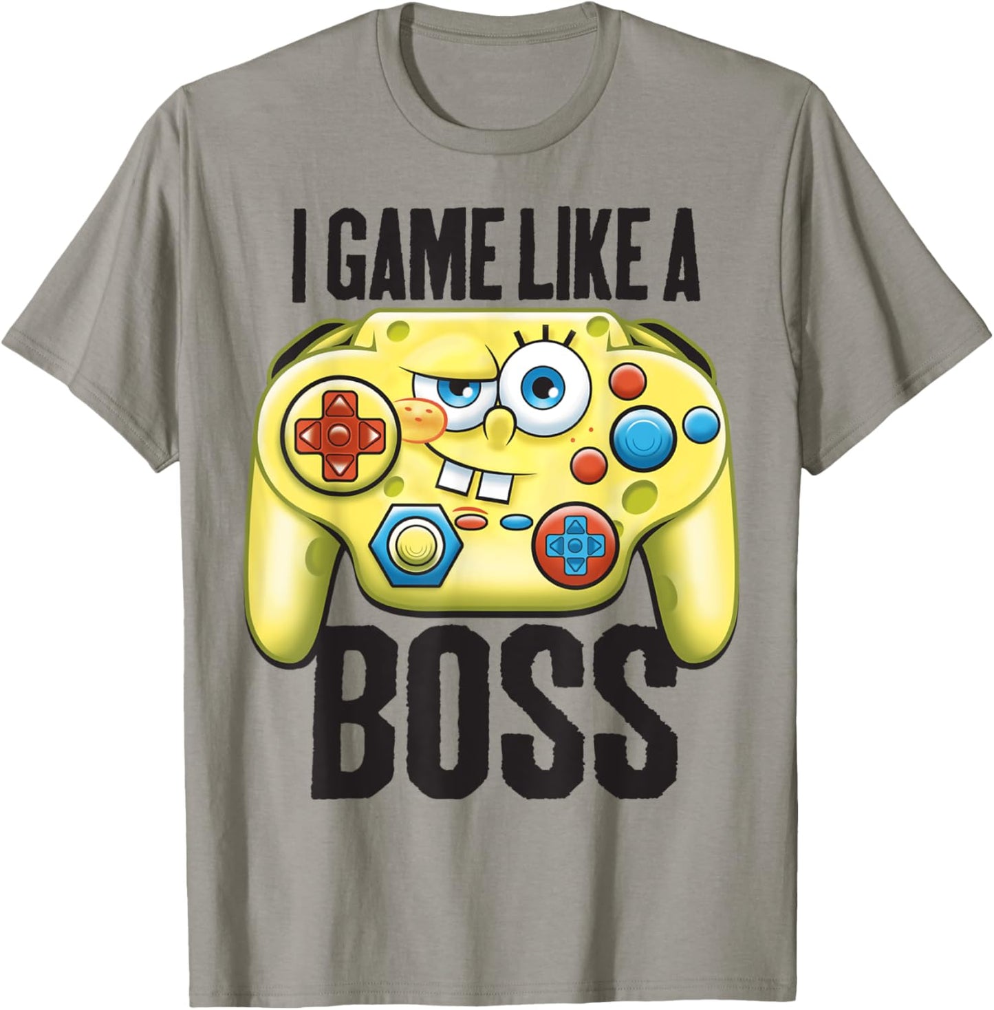 Spongebob SquarePants I Game Like A Boss Short Sleeve T-Shirt