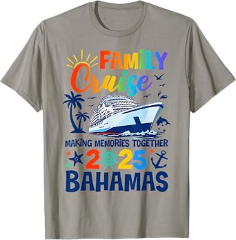 Bahamas Cruise 2025 Family Friends Group Vacation Matching T-Shirt