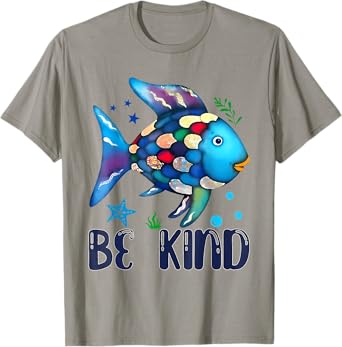 Be Kind Rainbow Fish World Book Day Rainbow Scale Fish T-Shirt