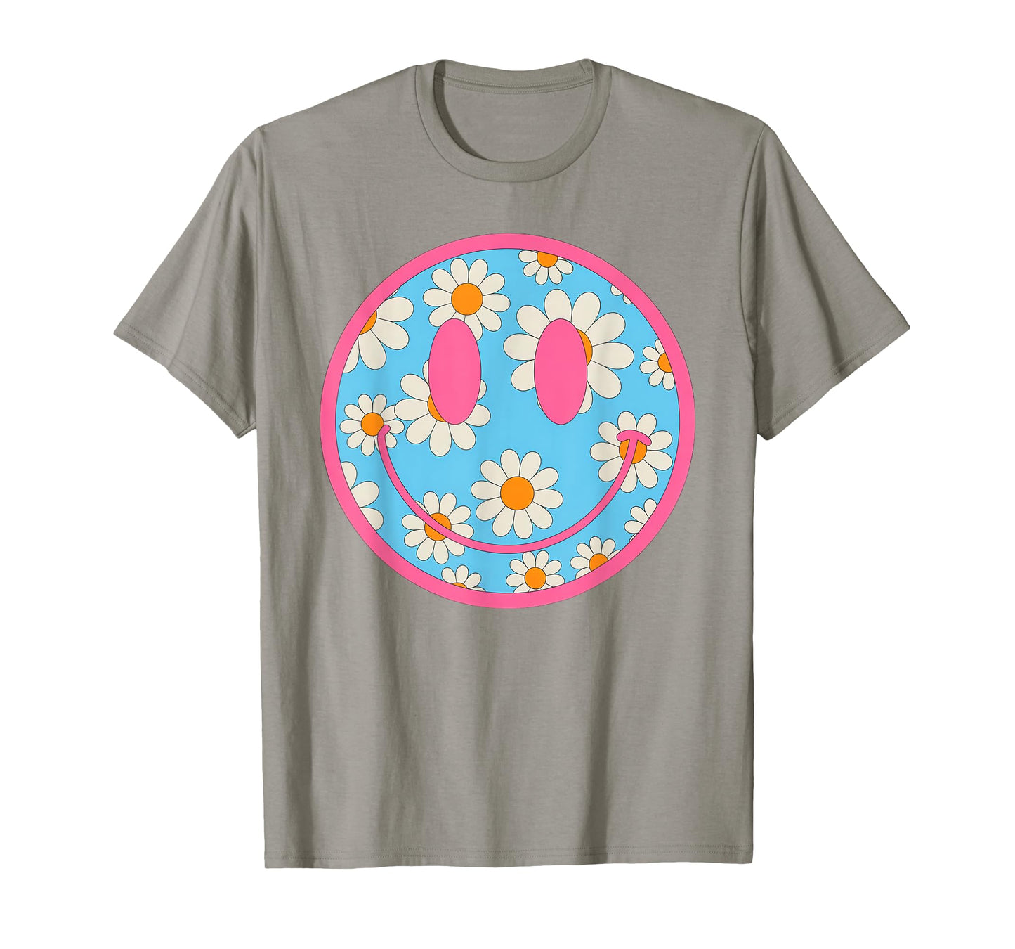 Happy Retro Daisy Smile Face Preppy Aesthetic Men Women Kids T-Shirt
