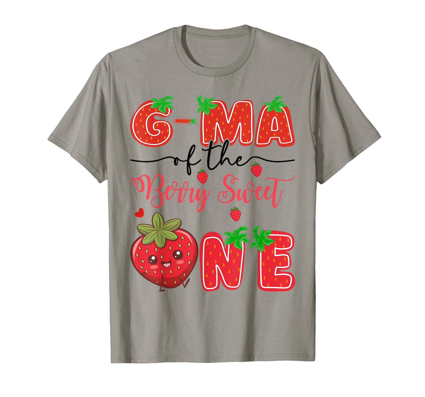 G-Ma Of The Berry Sweet One Strawberry 1St Birthday T-Shirt