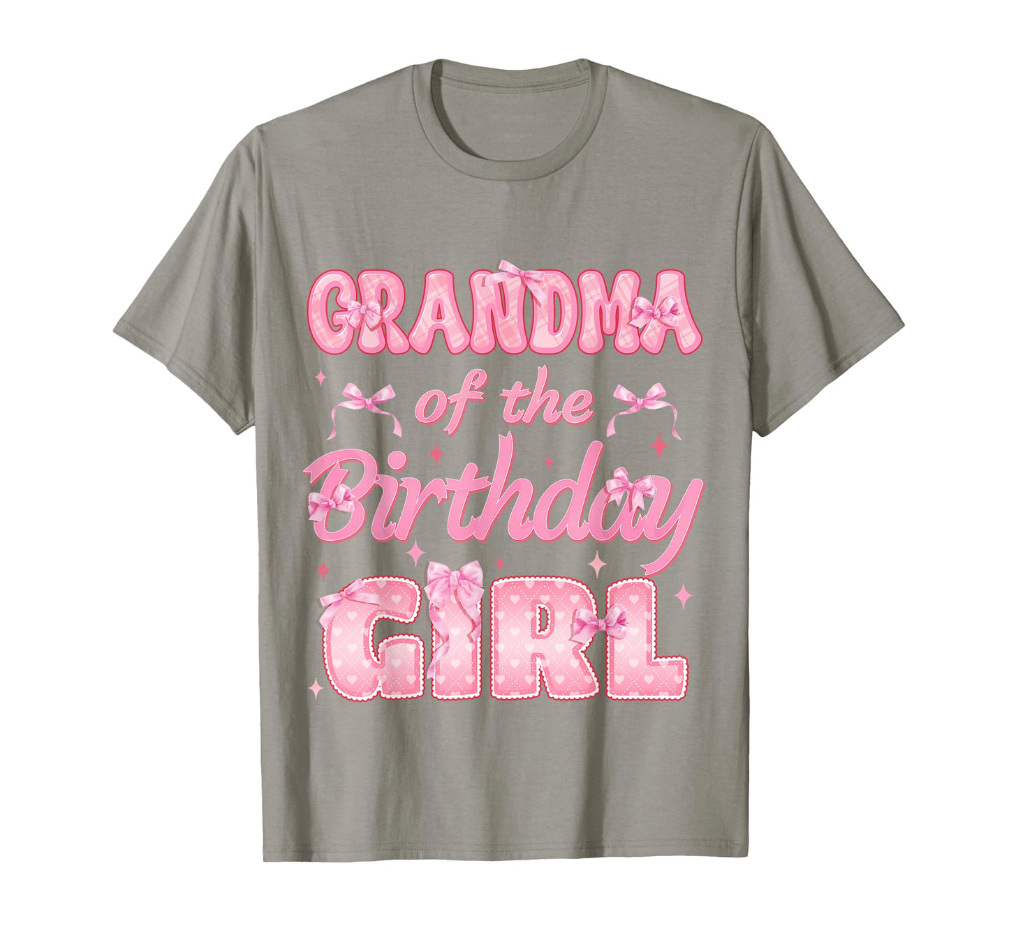 Grandma Of The Birthday Girl Coquette Family Matching Party T-Shirt