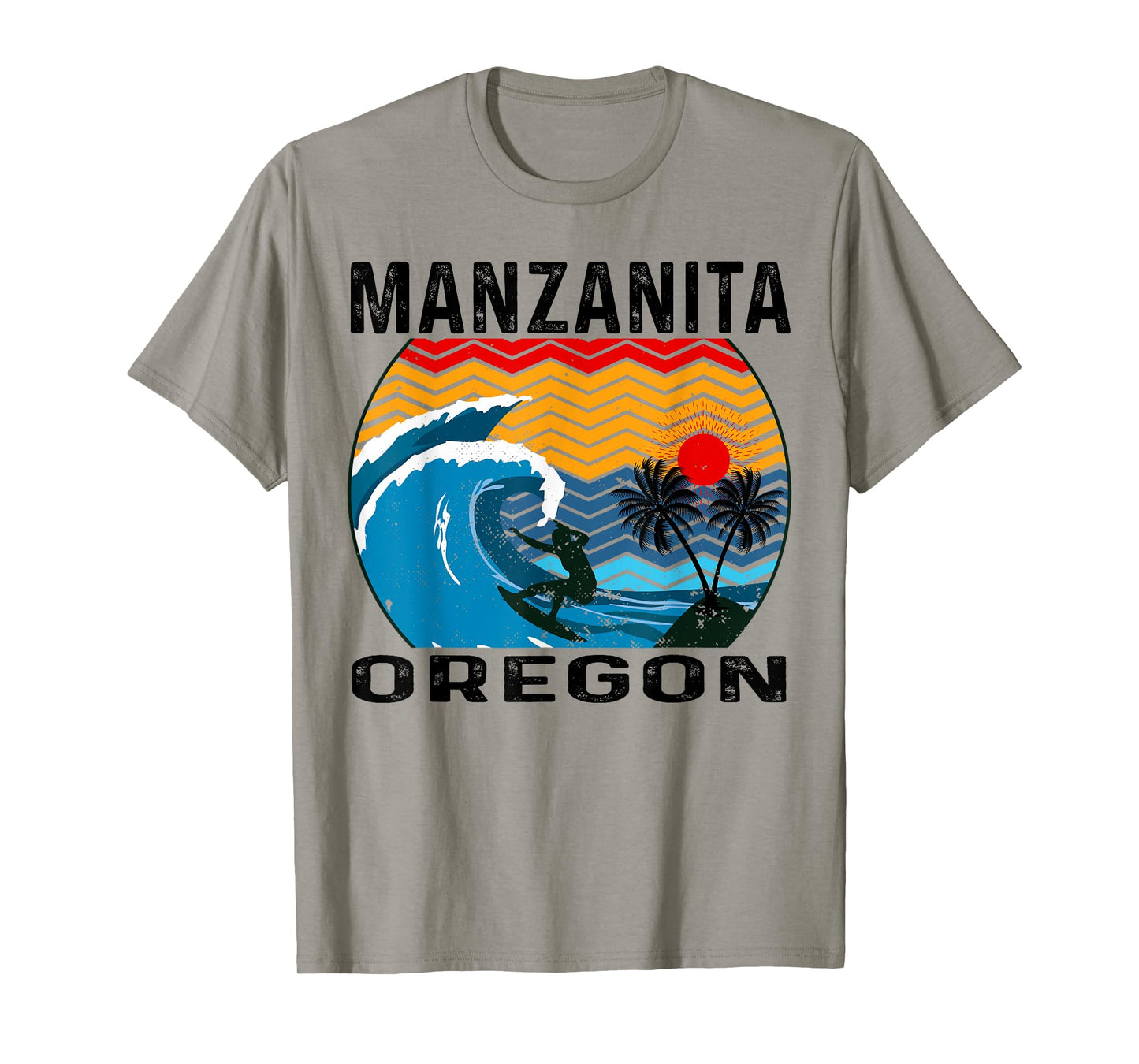 Oregon Manzanita Surfing Surfboard T-Shirt