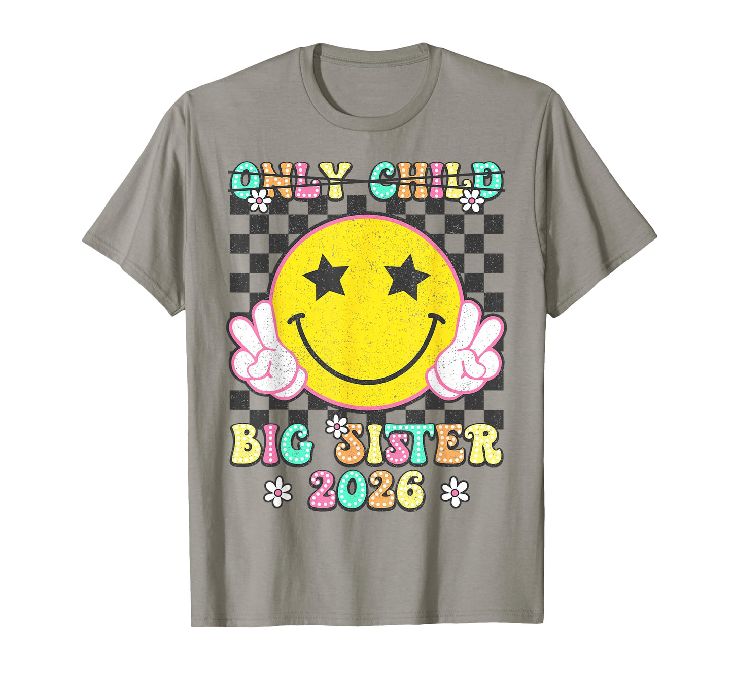 Only Child Big Sister 2026 Retro Promoted To Big Sister 2026 T-Shirt