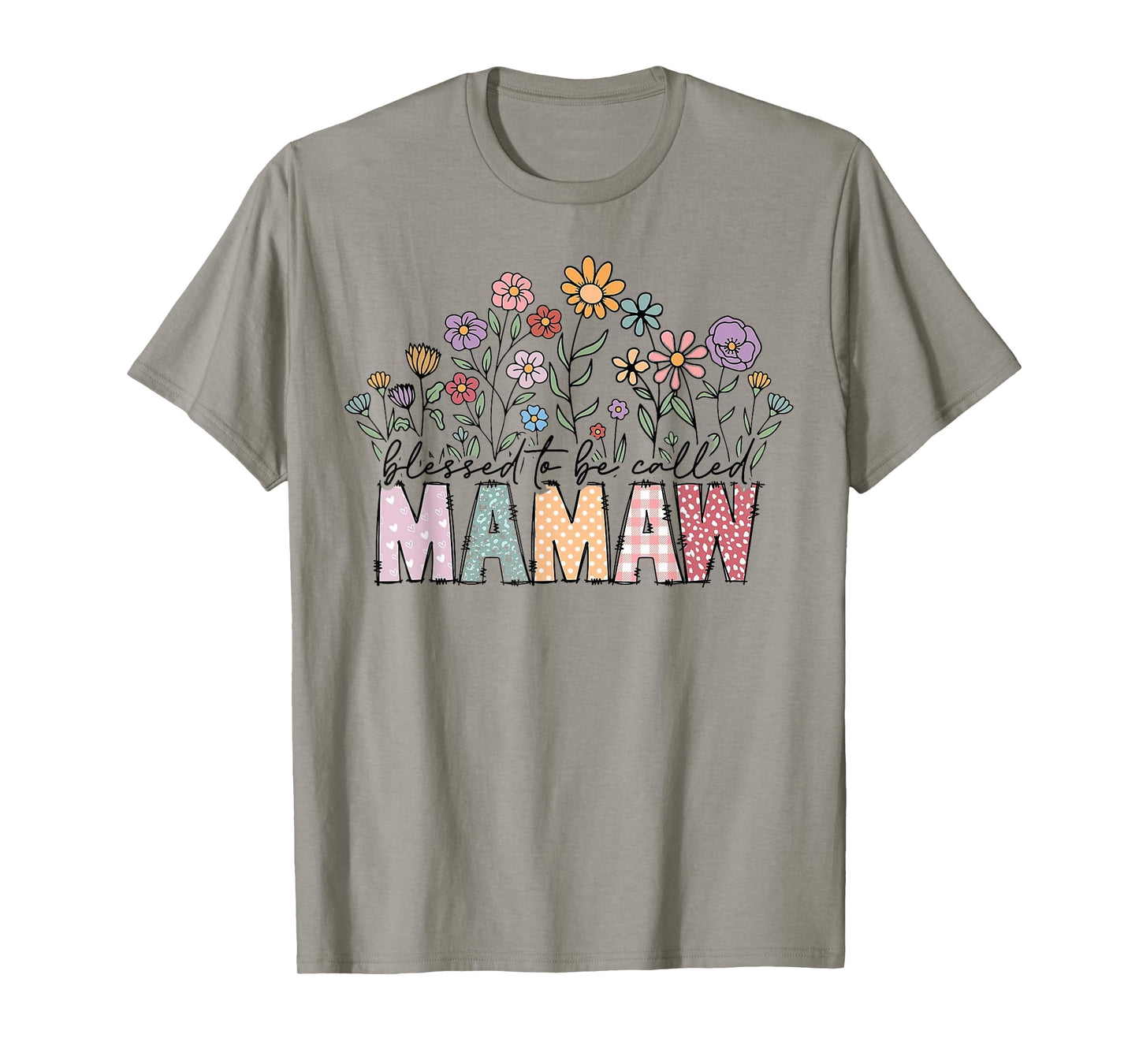 Blessed To Be Called Mamaw Floral Mother's Day T-Shirt