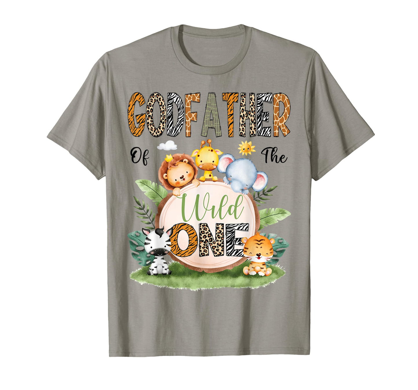 GodFather Of The Wild One Safari Jungle 1St Birthday T-Shirt