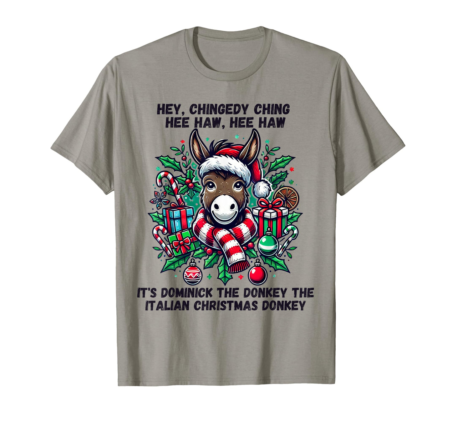 Cute Christmas Italian Christmas Donkey Dominick The Donkey T-Shirt