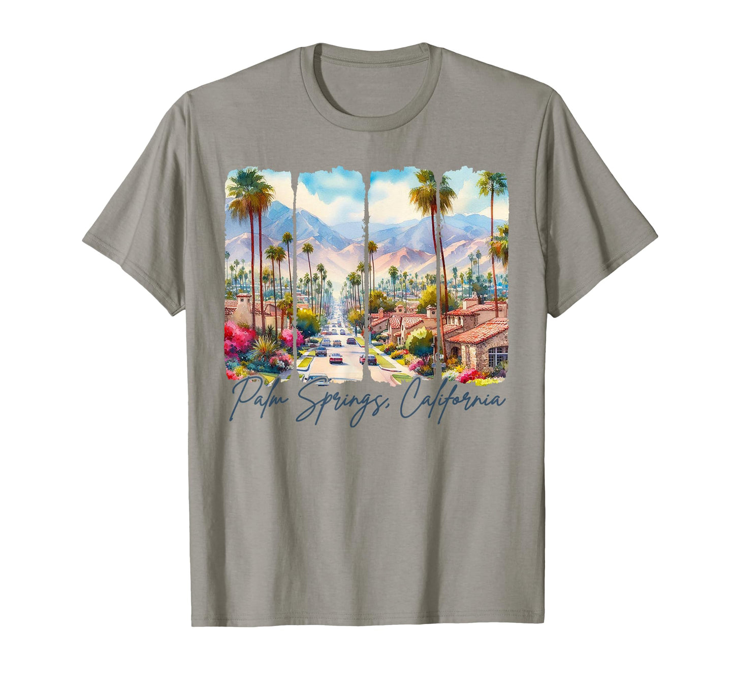 Palm Springs California Travel Brushstroke Palm Springs Trip T-Shirt