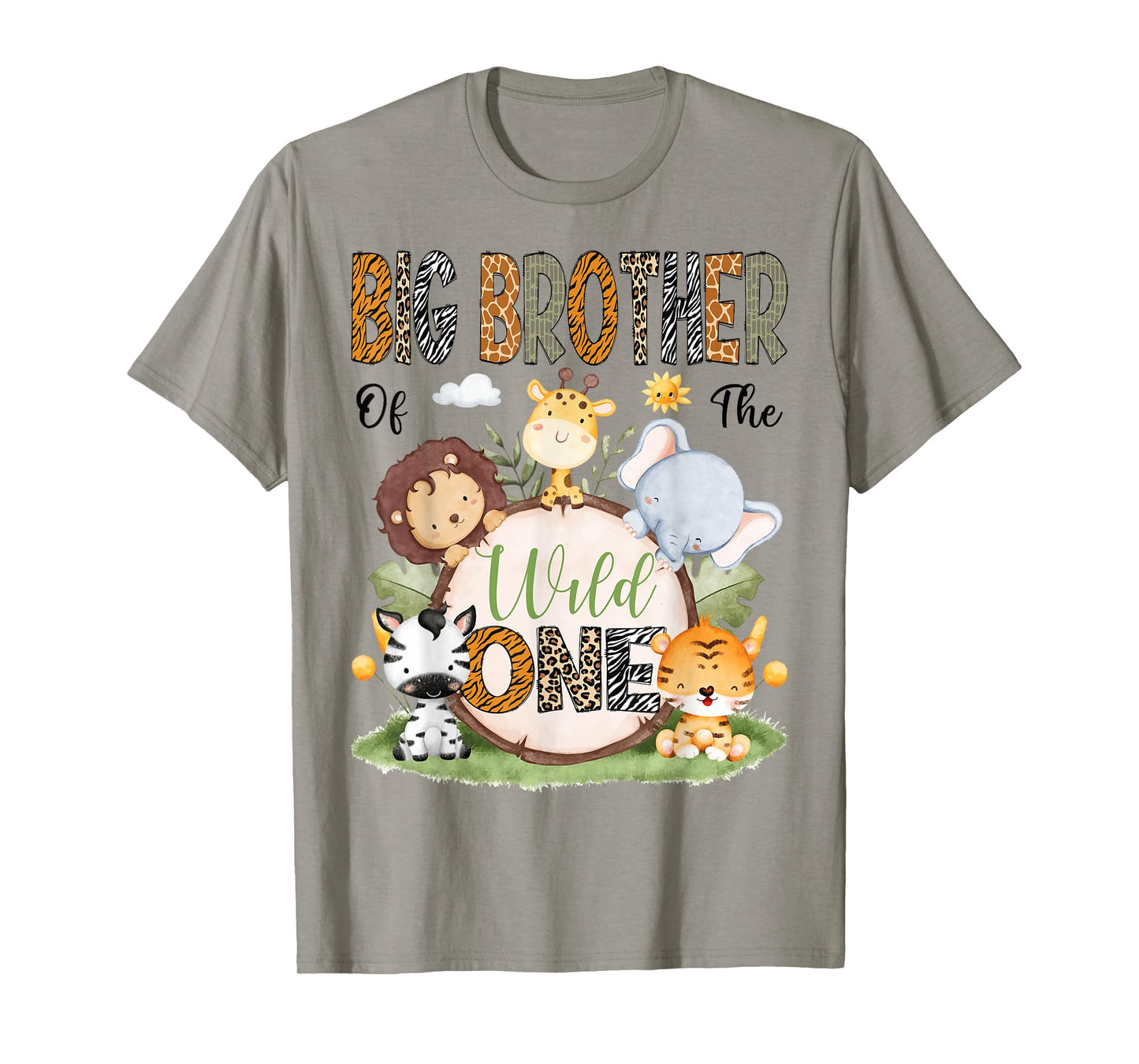 Big Brother Of The Wild One 1St Birthday Boy Safari Lover T-Shirt