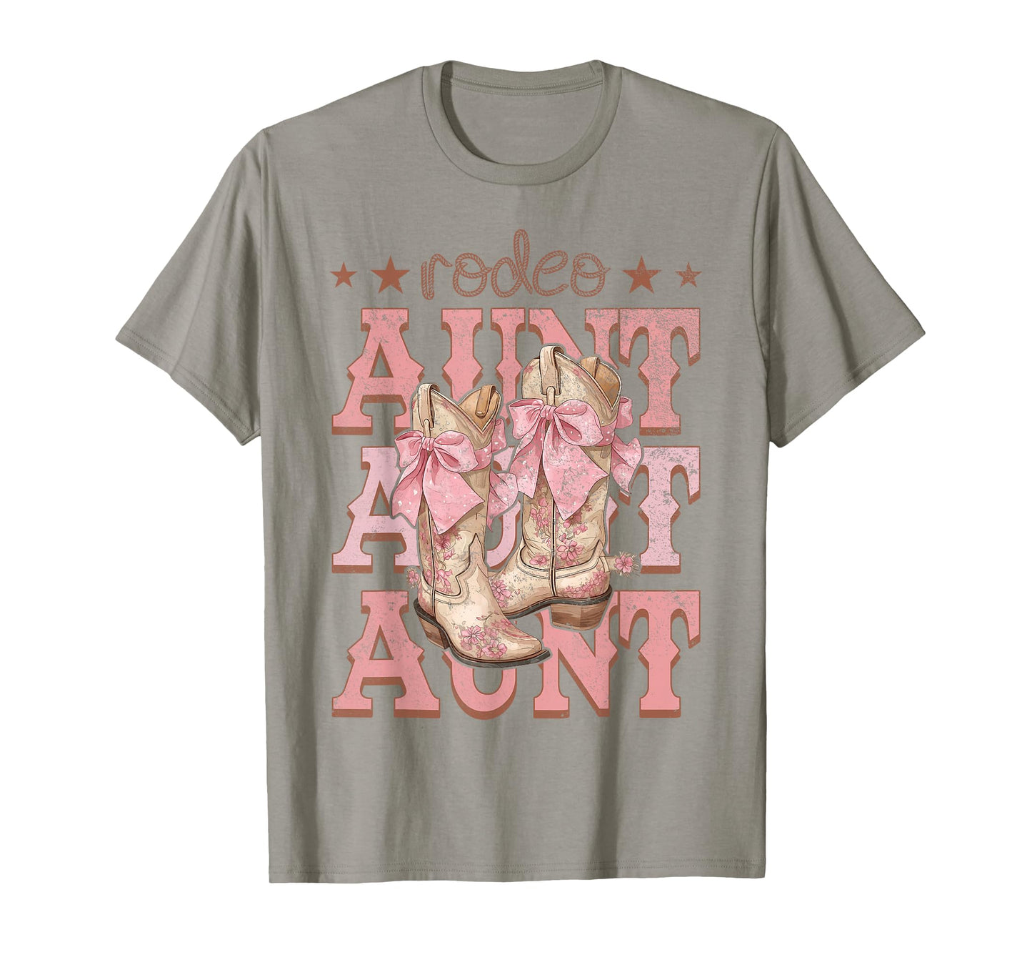 Rodeo Aunt Pink Boots Coquette Cow-Girl Birthday Party T-Shirt