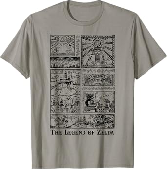 Nintendo Zelda The Legend Lives In Tonal Glyphs T-Shirt