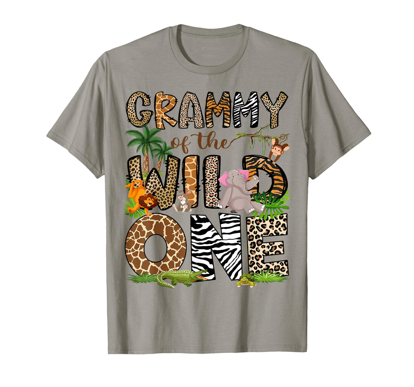 Grammy Of The Birthday Wild One 1St Birthday Safari T-Shirt