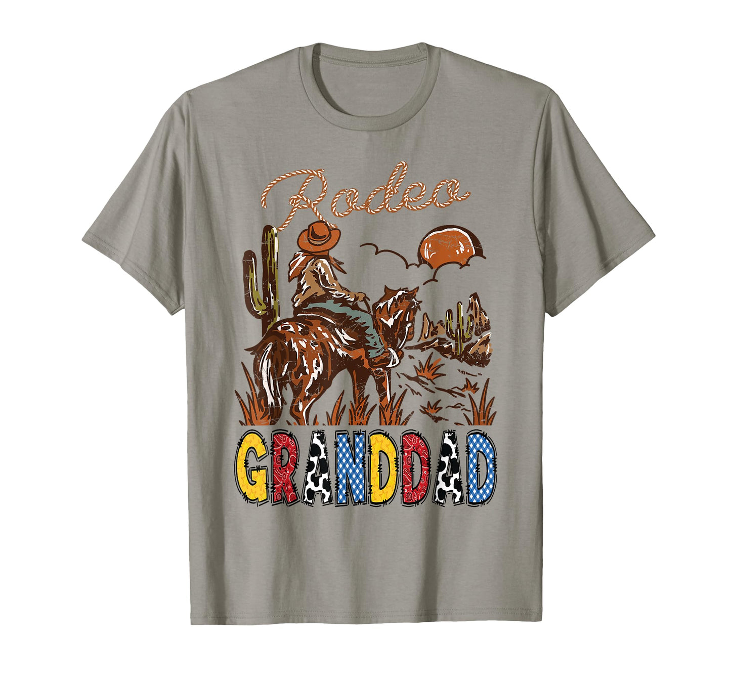 Rodeo Granddad Cowboy Western Birthday Boy Matching T-Shirt