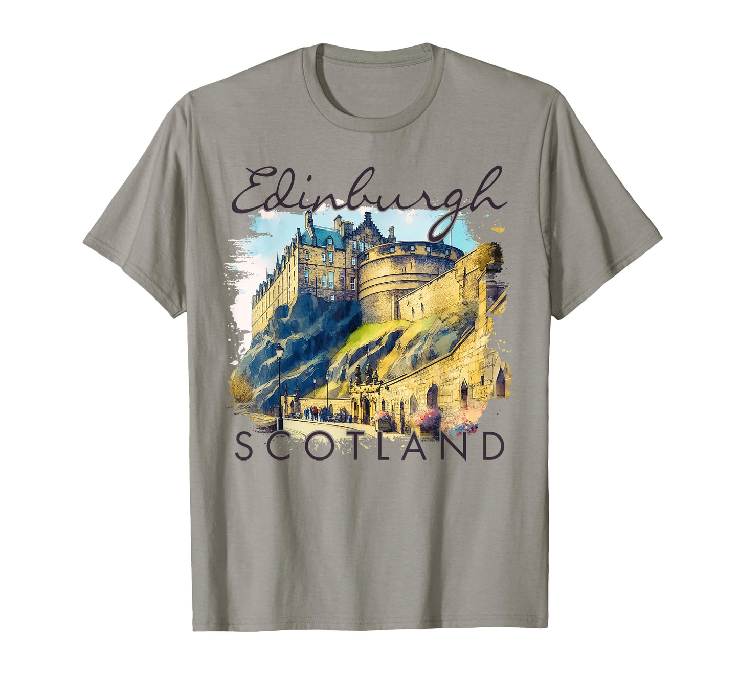 Edinburgh Scotland Travel Trip Edinburgh Castle Traveling T-Shirt