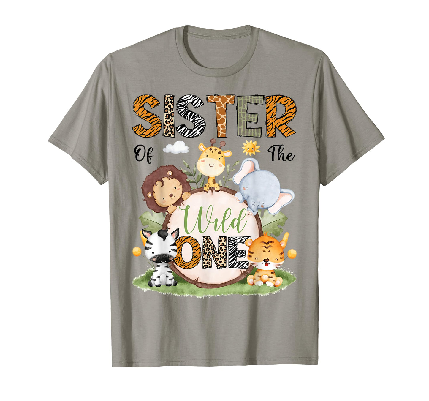 Sister Of The Wild One 1St Birthday Boy Safari Lover T-Shirt