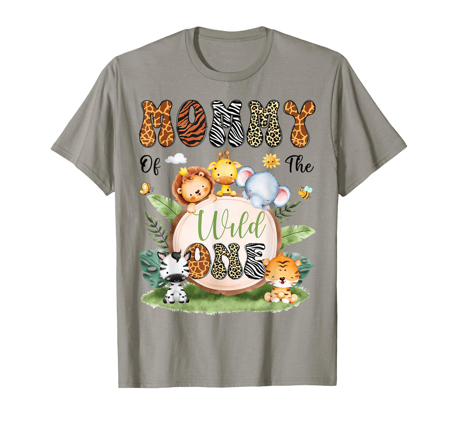Mommy Of The Wild One Safari Jungle 1St Birthday Boy T-Shirt