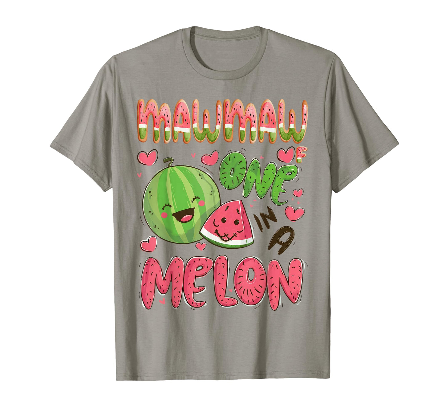 Mawmaw Of One In A Melon 1St Birthday Watermelon Party T-Shirt
