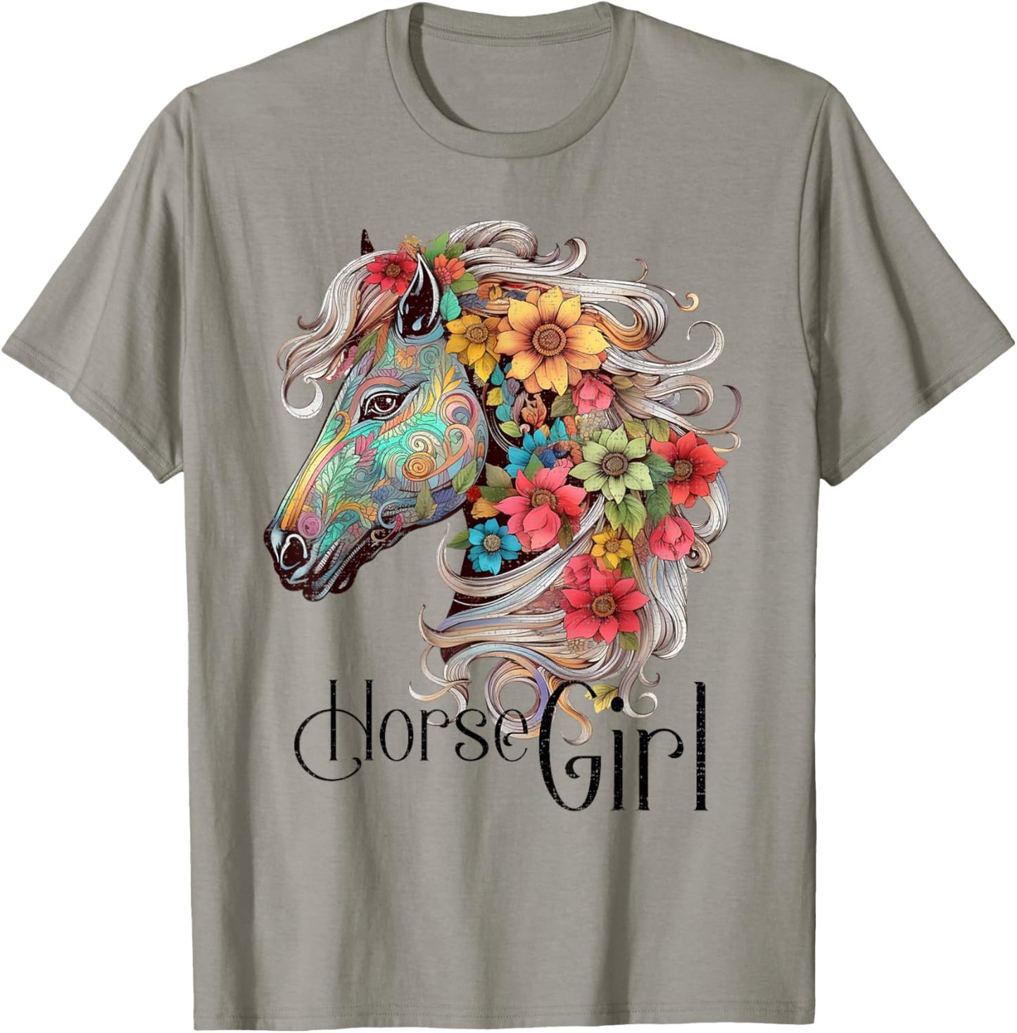Horse Girl - Just A Girl Who Loves Horses, Horseback Riding T-Shirt