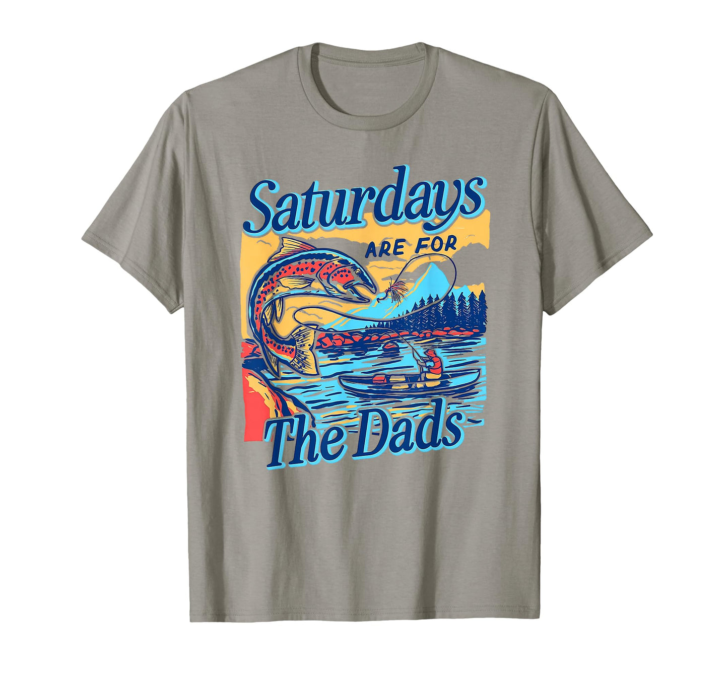 Saturdays For Dads Funny Fishing Father's Day T-Shirt