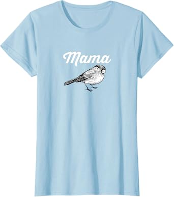Womens Mama Bird Shirt, Mom Graphic Tee, Mother's Tee