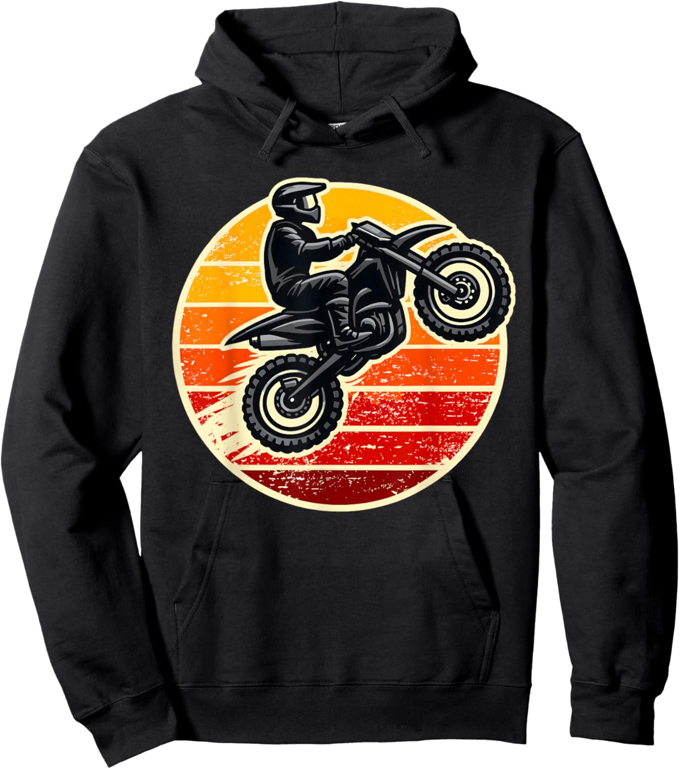 Dirt Bike Sunset Motocross Men Women Kids Girls Boys T-Shirt - Hoodie | Black