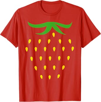 Strawberry Costume T-Shirt Fruit Halloween Costume Shirt T-Shirt