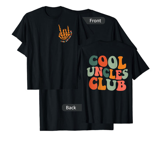 Cool Uncles Club Retro Groovy Funny New Uncle Men T-Shirt