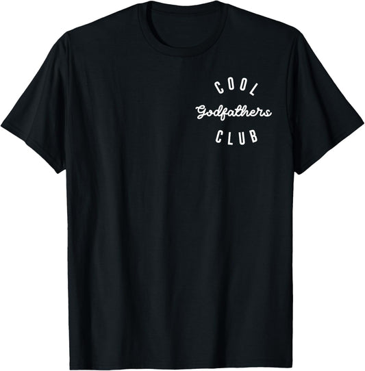 Mens Cool Godfathers Club, Pregnancy Announcement Cool Pop T-Shirt