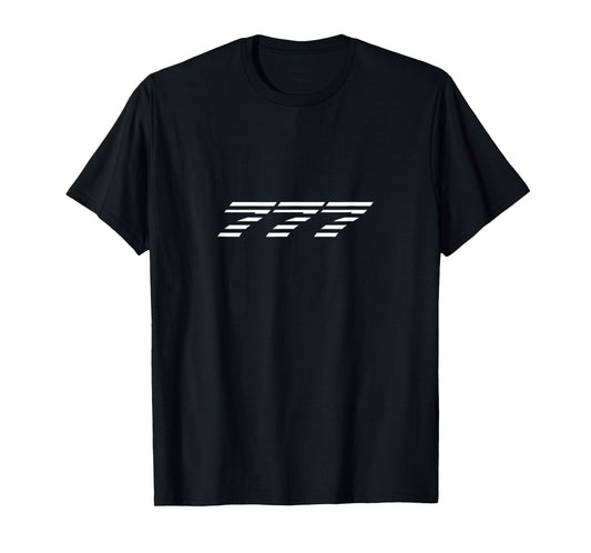 777 Airliner Plane Striped For Avgeeks T-Shirt