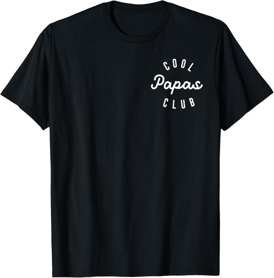 Mens Cool Papas Club, Pregnancy Announcement Cool Papa To Be T-Shirt