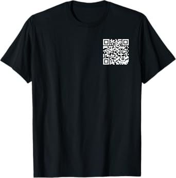 (2 SIDES) Funny QR Fck You Code Middle Finger Sarcasm Saying T-Shirt