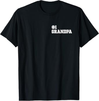 #1 Grandpa Best Grandpa Number One Grandpa T-Shirt