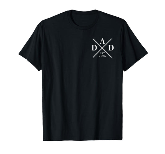 Dad Est. 2025 Pocket Style Expect Baby 2025, Father New Dad T-Shirt