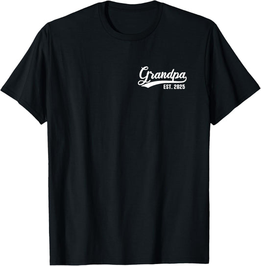 Grandpa 2025 Grandfather Est. 2025 Grandpa Est 2025 T-Shirt