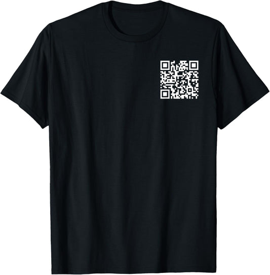 (2 SIDES) Funny QR Fck You Code Middle Finger Saying Quote T-Shirt