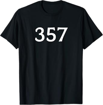 Number 357 T-shirt, # Jersey Sports Birthdays T-Shirt